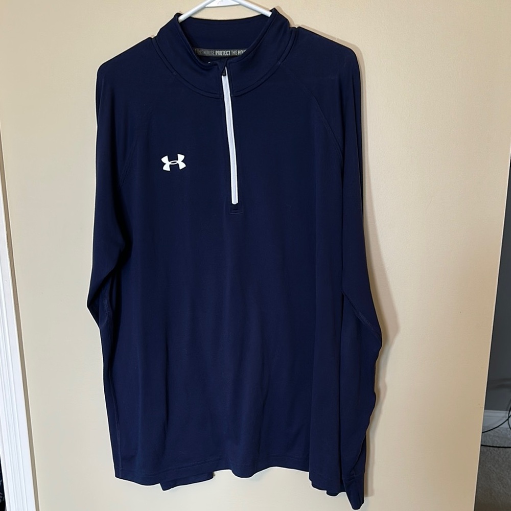 Under Armour Men's Navy Blue Quarter-Zip Shirt